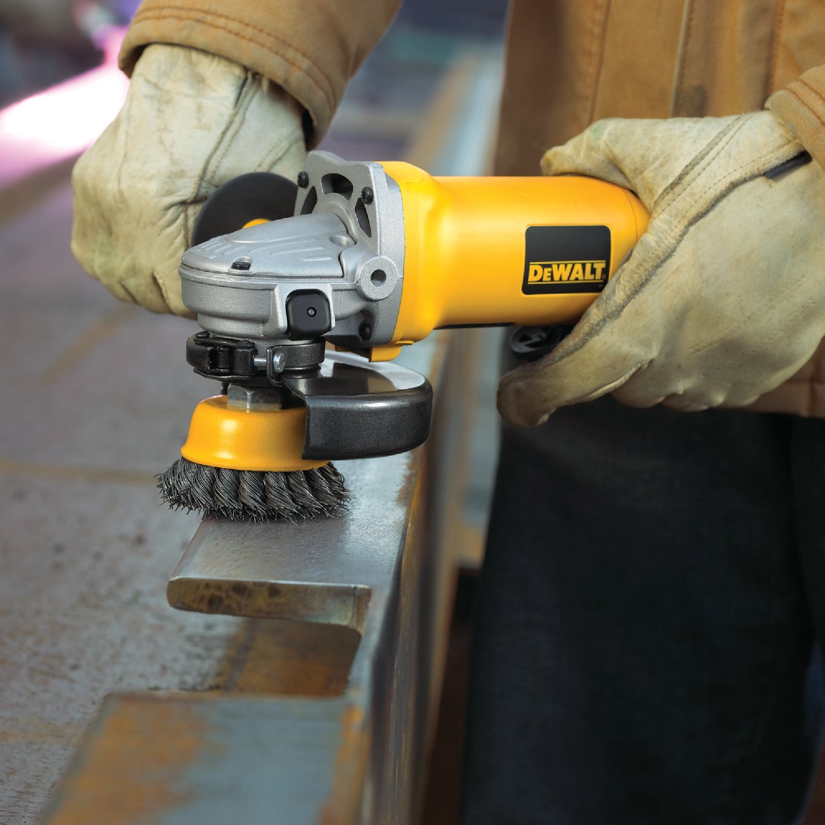 DEWALT 3 In. Knotted 0.020 In. Angle Grinder Wire Brush Image 2
