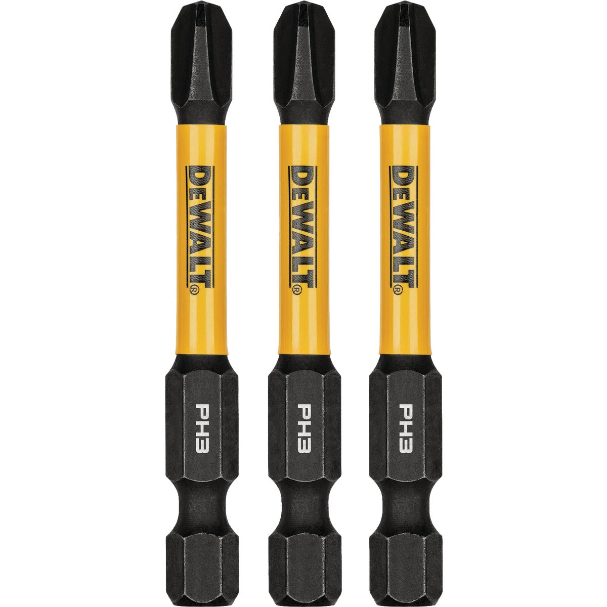DEWALT Elite Series FlexTorq 2.25 In. Phillips #3 Impact Screwdriver Bit (3-Pack) Image 1
