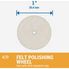 Emery 1 In. Felt Polishing Wheel (2-Pack) Image 3