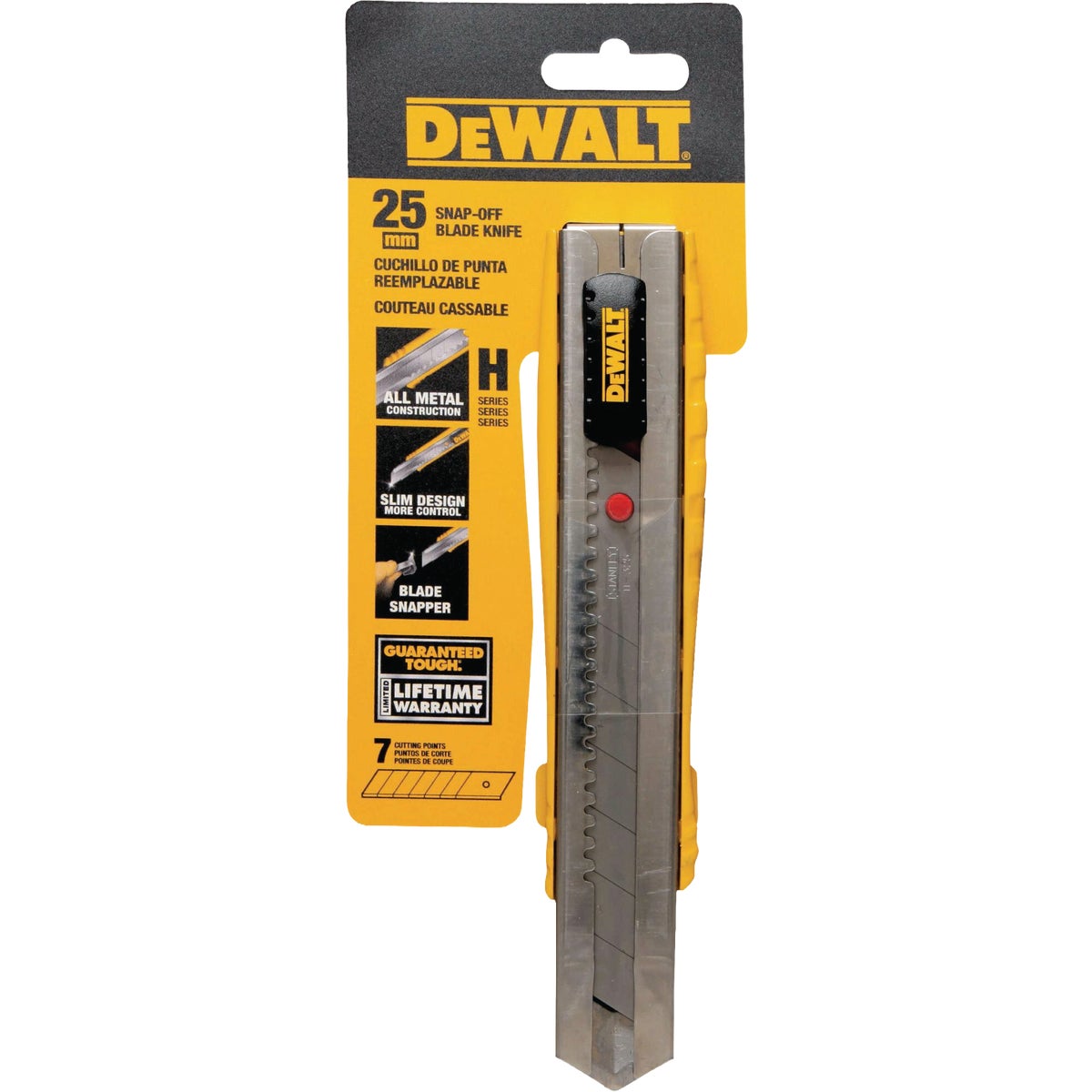 DEWALT 25mm Metal Snap-Off Knife Image 2