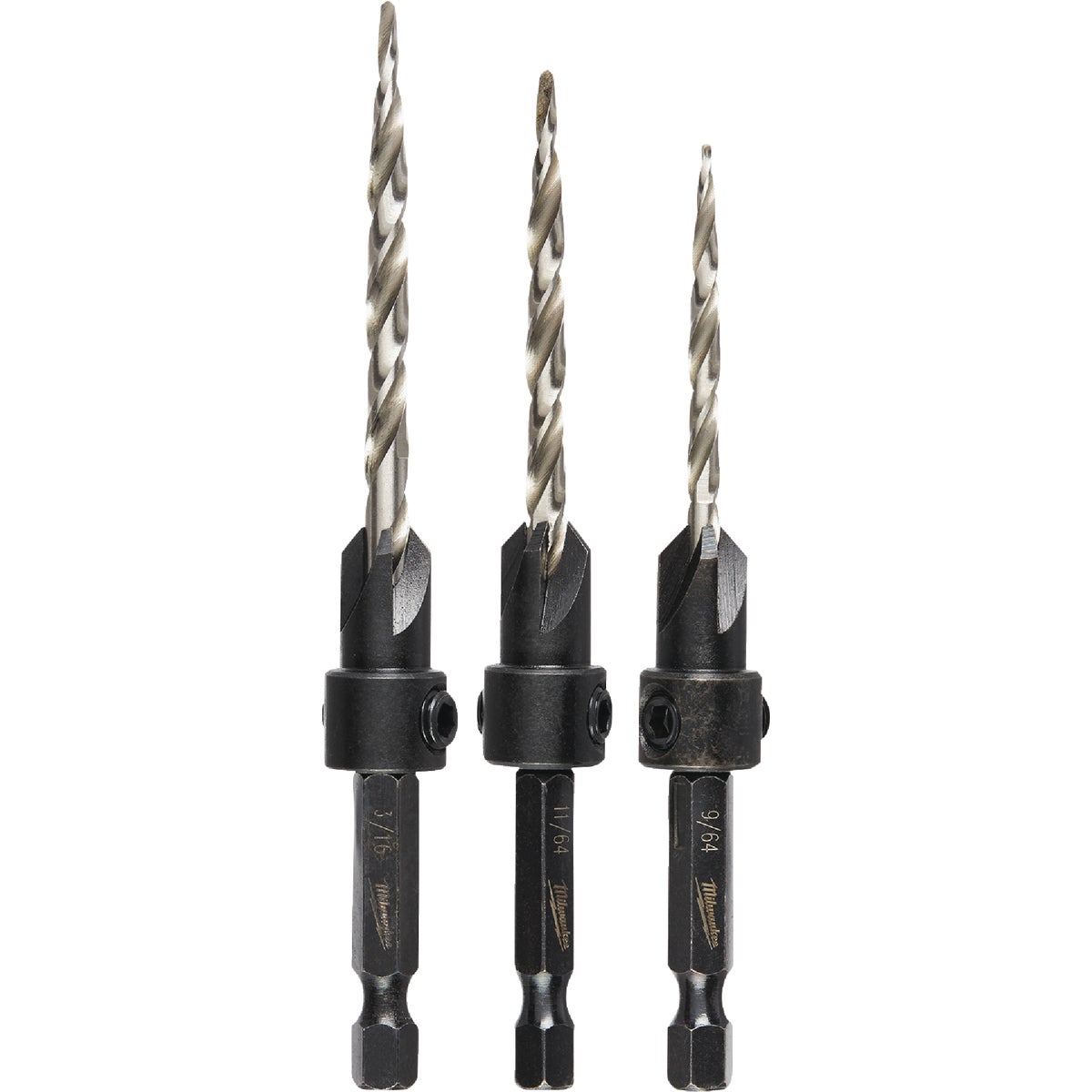 Milwaukee 3-Piece Countersink Bit Set Image 6
