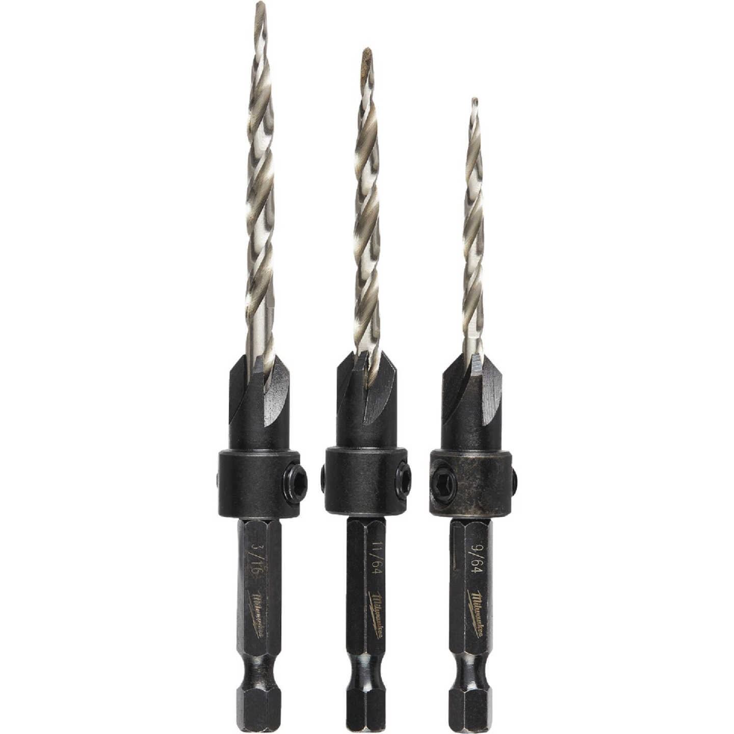Milwaukee 3-Piece Countersink Bit Set Image 6
