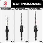 Milwaukee 3-Piece Countersink Bit Set Image 2