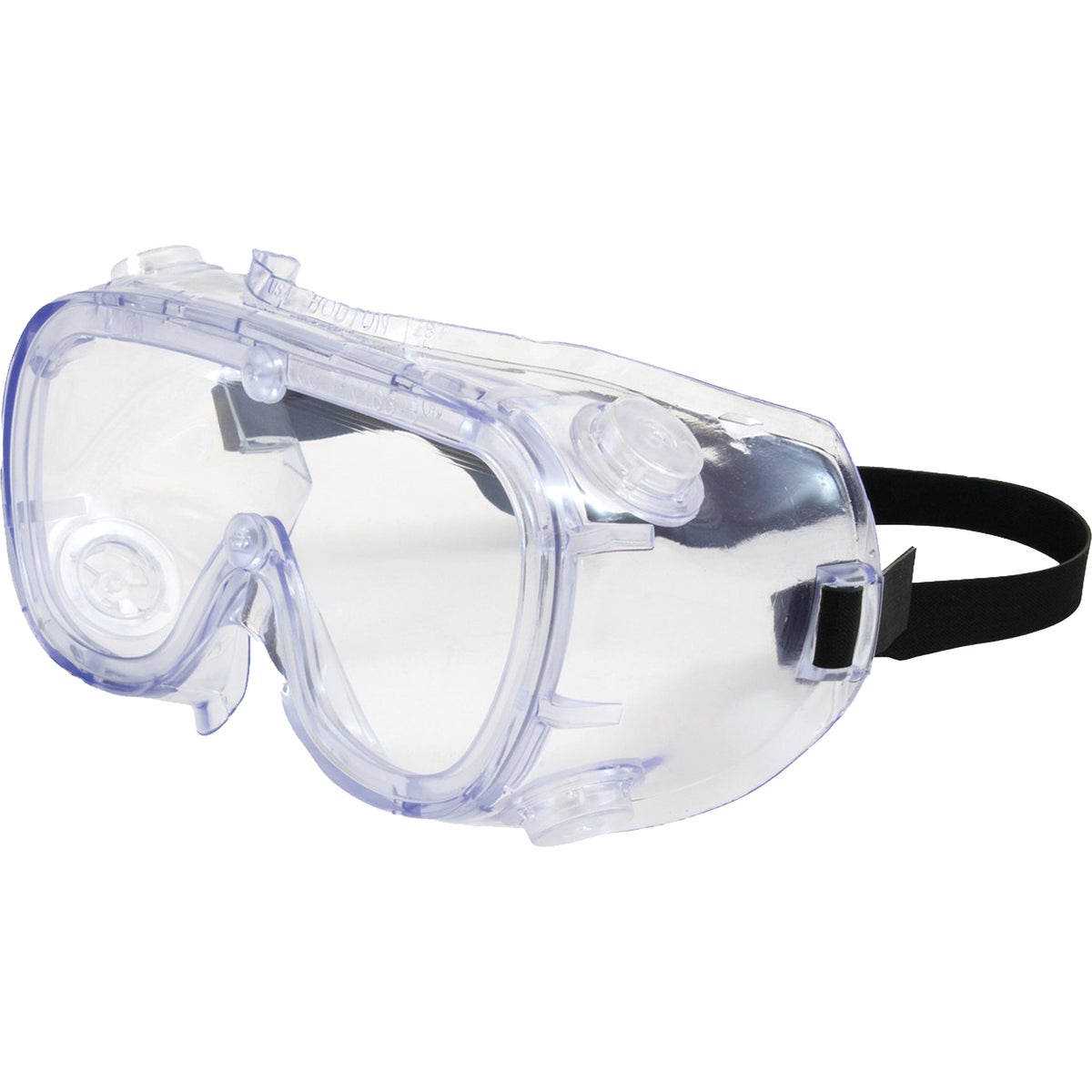 Safety Works Chemical and Impact Gray Tint Frame Safety Goggles with Anti-Fog Clear Lenses