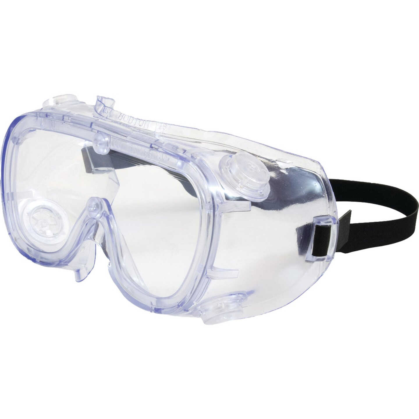 Safety Works Chemical and Impact Gray Tint Frame Safety Goggles with Anti-Fog Clear Lenses Image 1