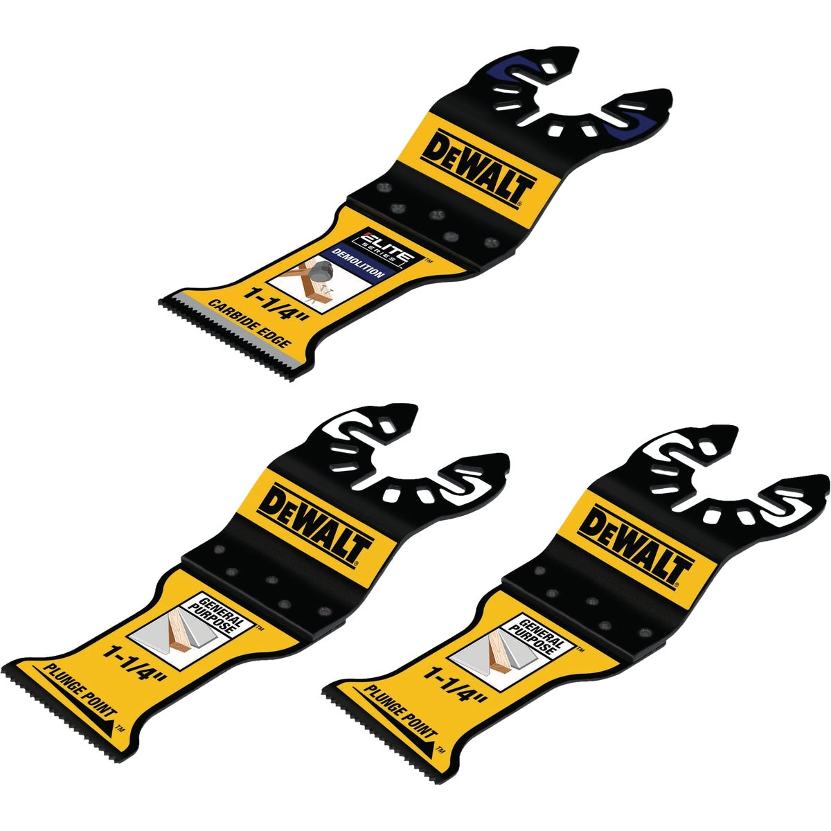 DEWALT General Purpose & Demolition Oscillating Blade Assortment (3-Piece)