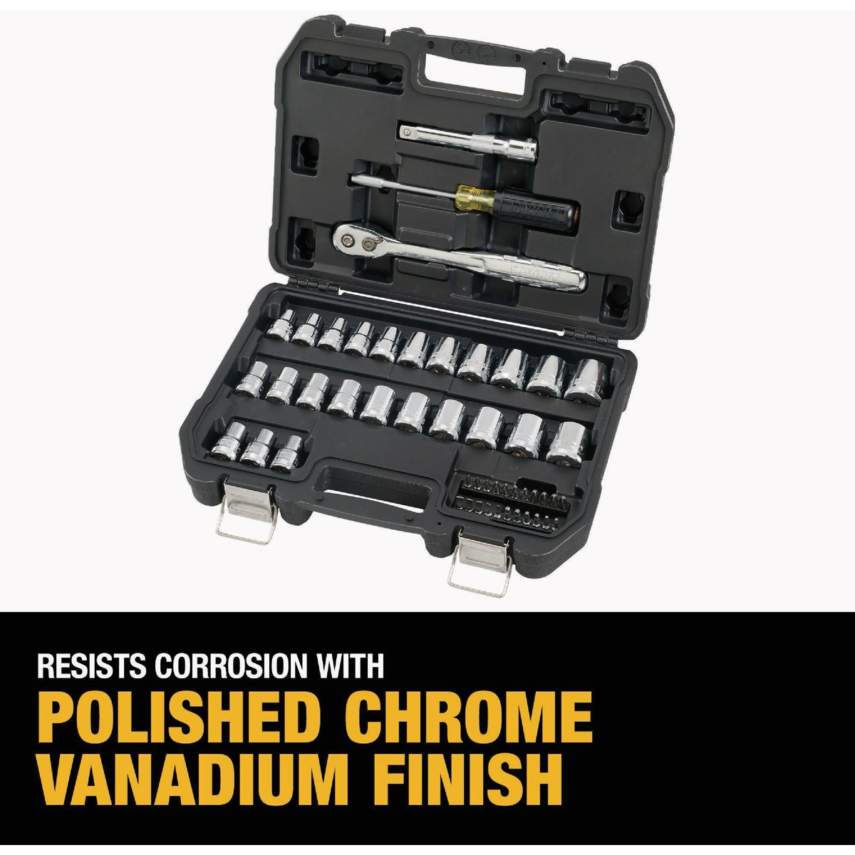 DEWALT 1/2 In. Drive Mechanics Tool Set with Case (49-Piece) Image 2