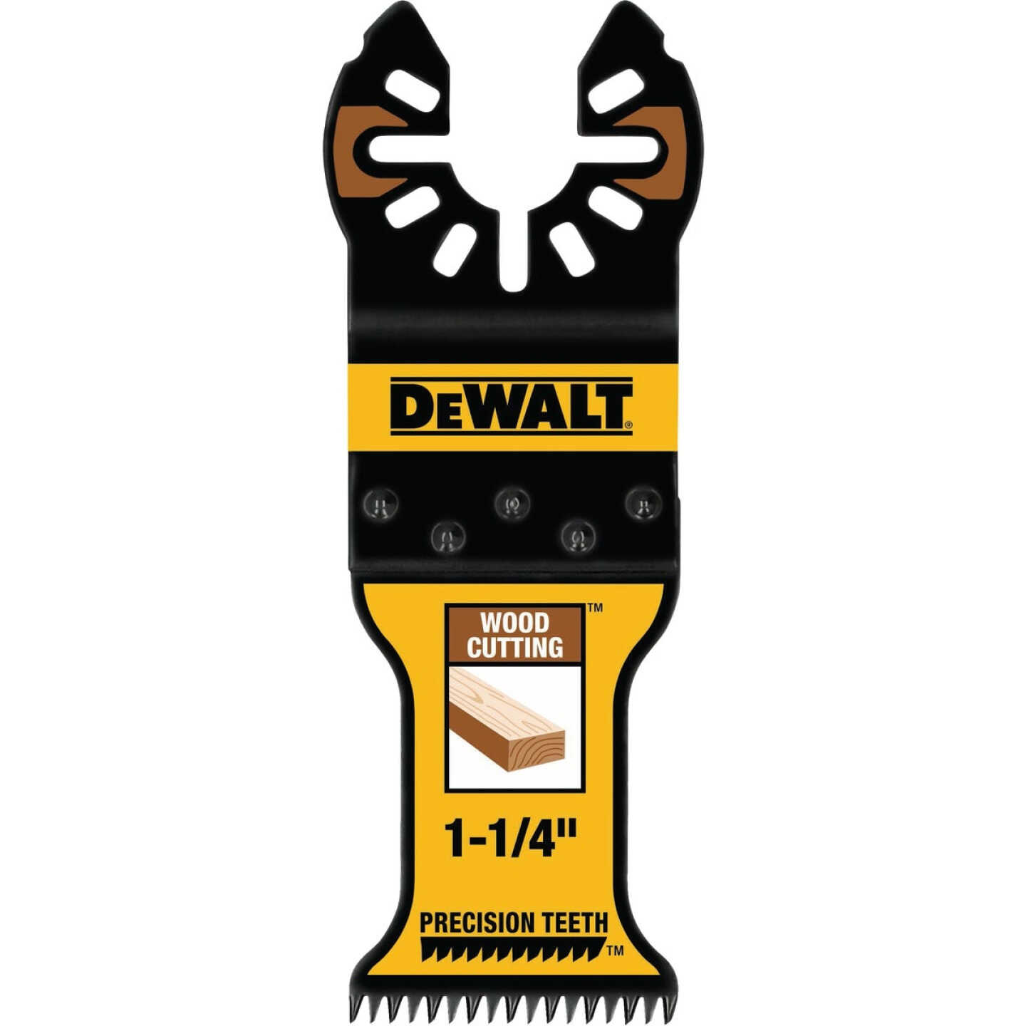 DEWALT 1-1/4 In. HCS Precision Tooth Oscillating Tool Blade Image 1