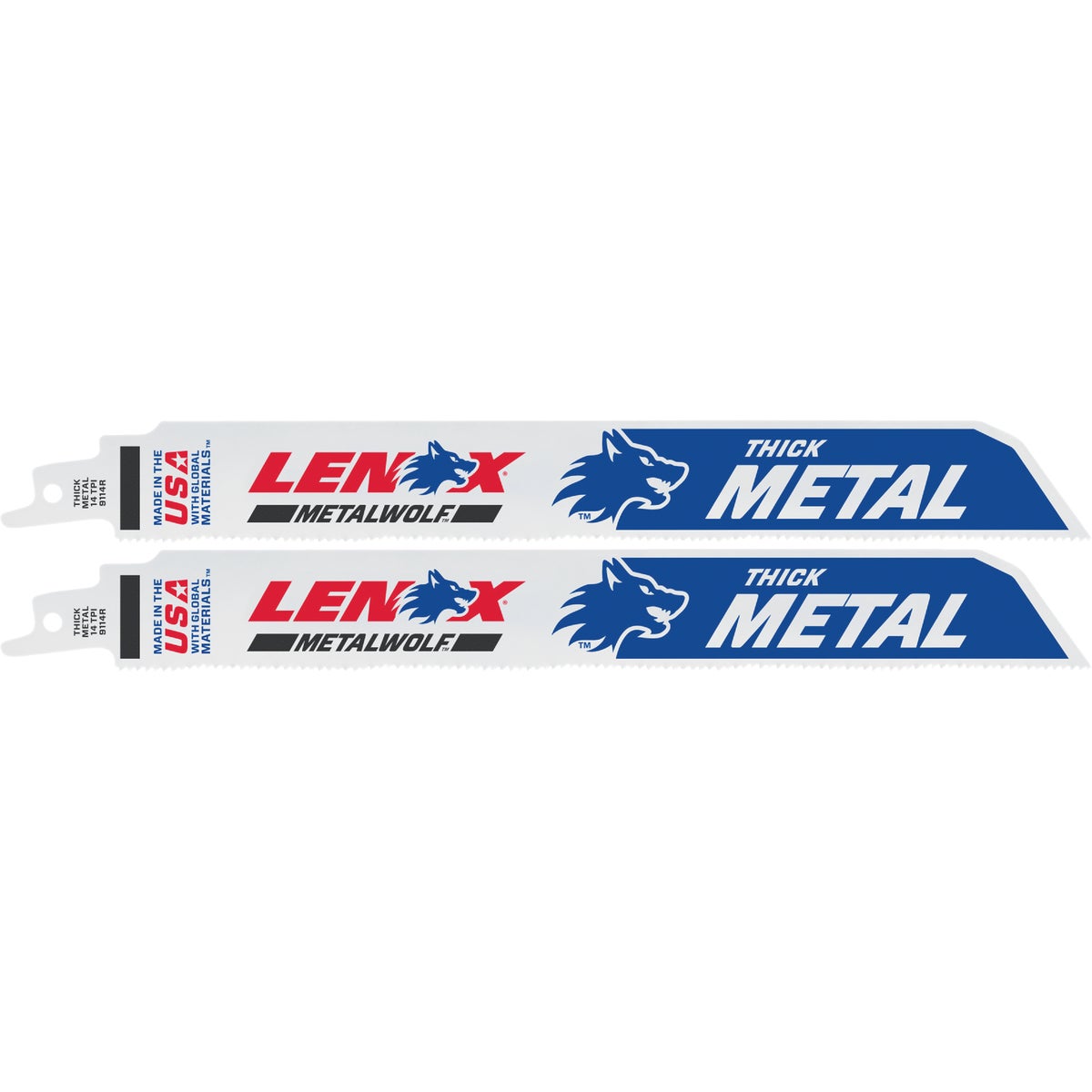 Lenox METALWOLF WAVE EDGE 9 In. 14 TPI Medium Metal Reciprocating Saw Blade (2-Pack) Image 1