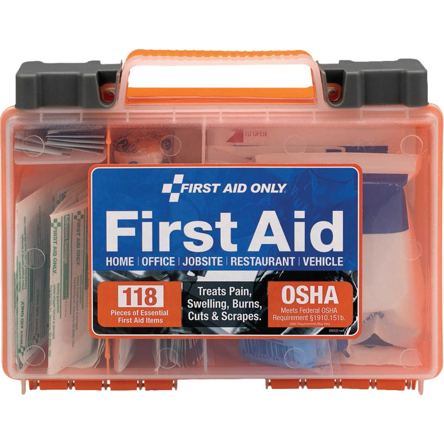 First Aid Only Clear Front Cover First Aid Kit (118-Piece) Image 1