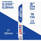 Lenox METALWOLF WAVE EDGE 9 In. 18 TPI Medium Metal Reciprocating Saw Blade (2-Pack) Image 3