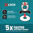 Makita X-LOCK 4-1/2 In. Full Cable Knotted Twist Carbon Steel Angle Grinder Wire Wheel Image 2