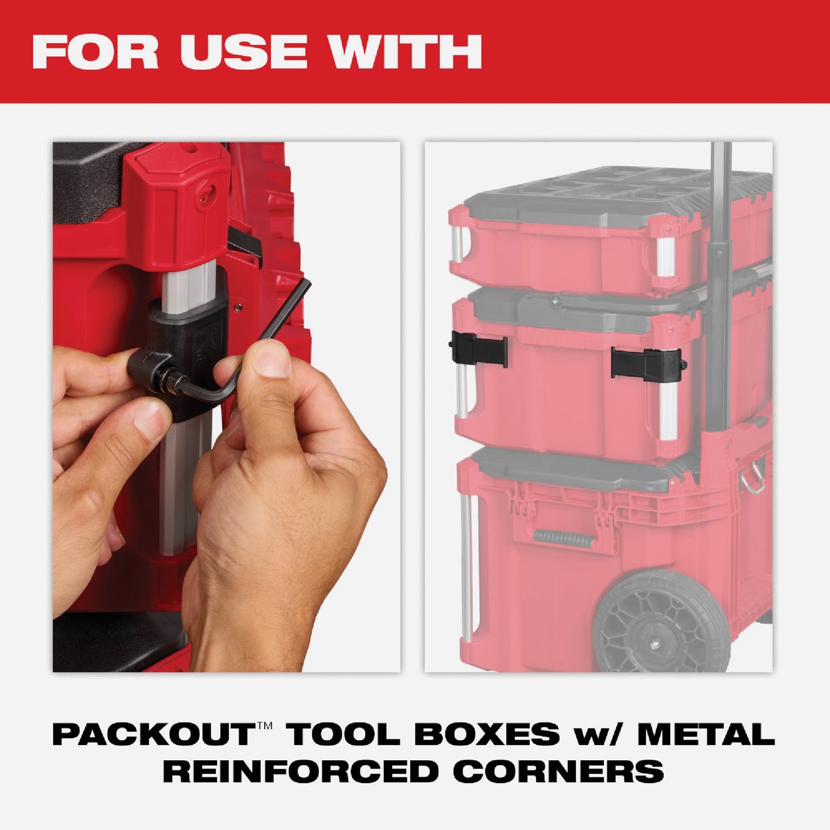 Milwaukee PACKOUT Tool Box 3-Hook Attachment Image 7