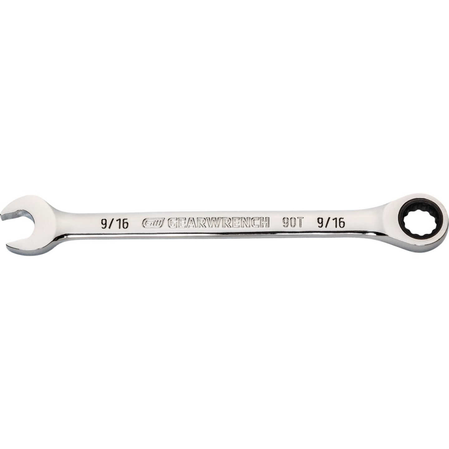 GearWrench 9/16 In. 90-Tooth 12-Point Ratcheting Combination Wrench Image 1