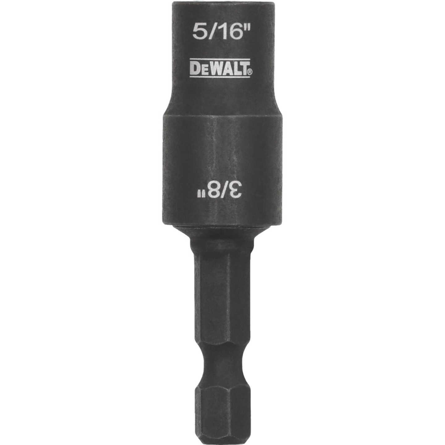 DEWALT Flextorq 5/16 In. & 3/8 In. x 2 In. Black Oxide Double-Ended Nut Driver Image 1