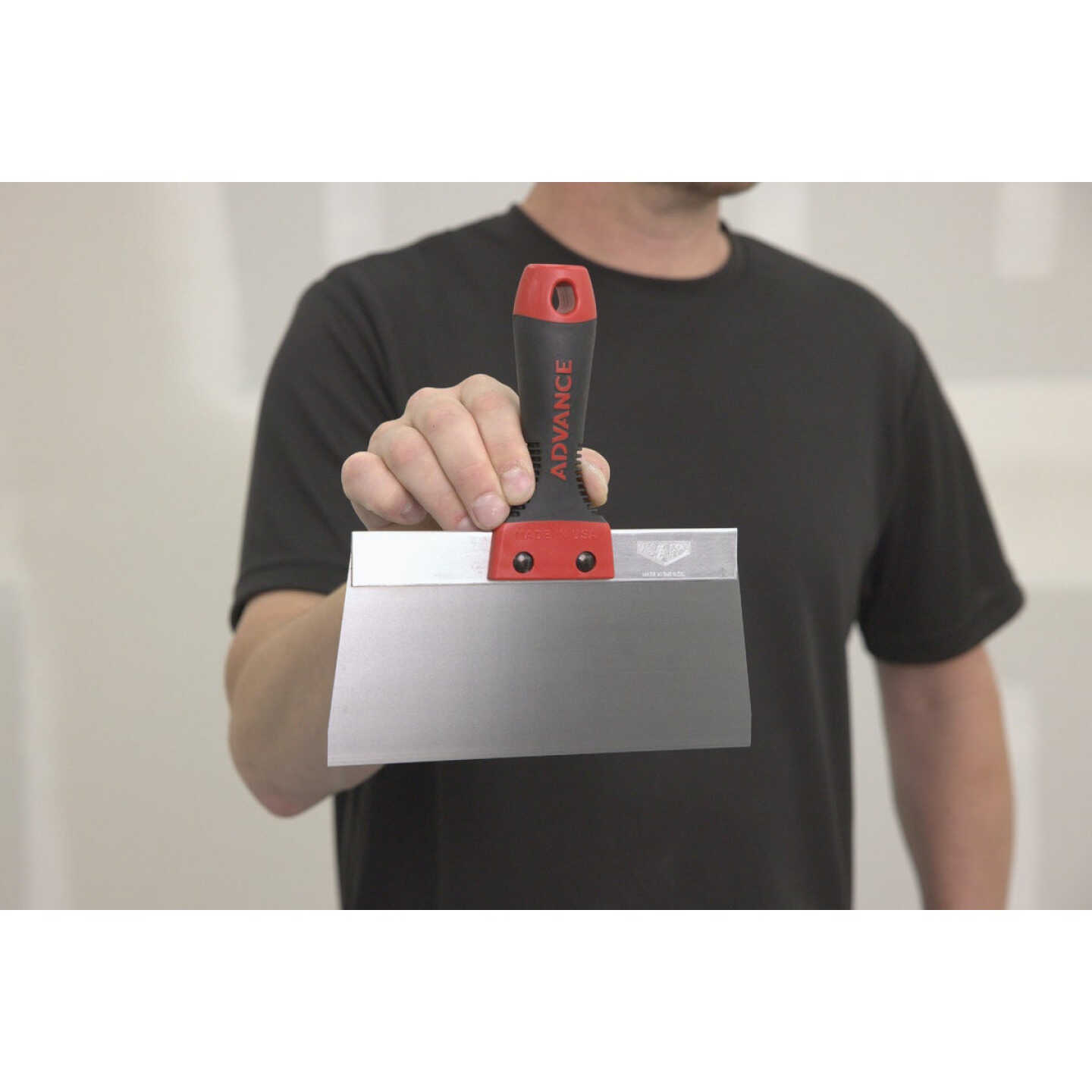 Advance Equipment 8 In. Cool Grip II Handle Stainless Steel Taping Knife Image 2