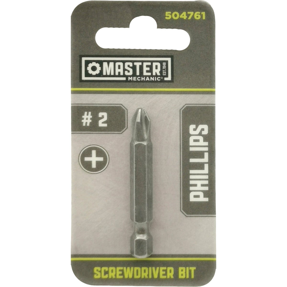 Master Mechanic 2 In. #2 Phillips Screwdriver Bit