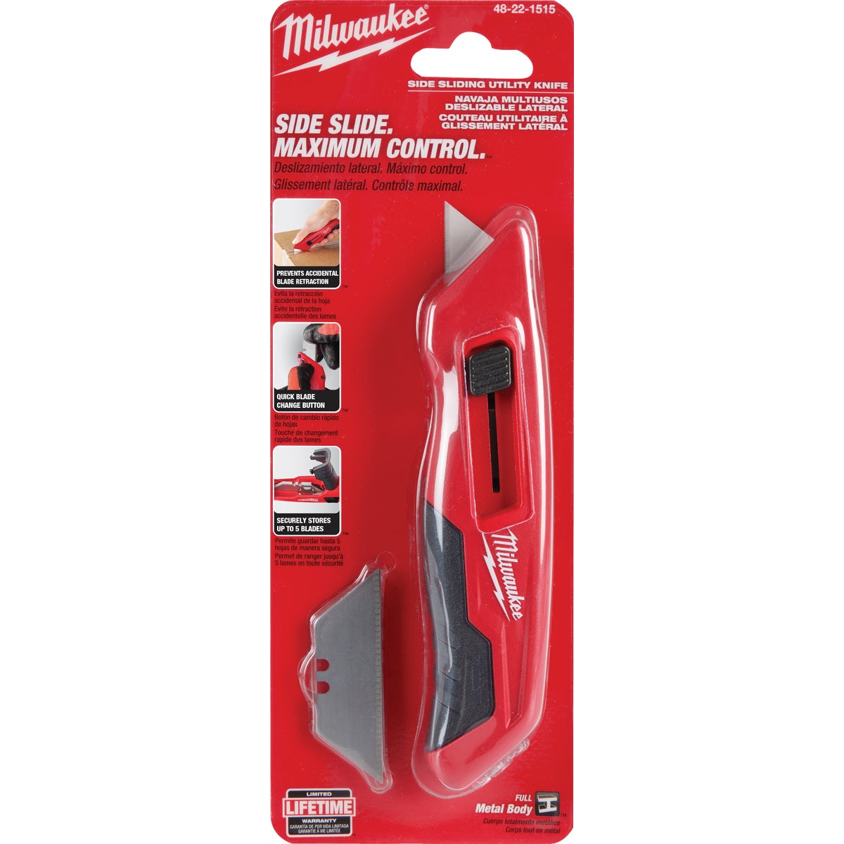 Milwaukee Side Sliding Utility Knife Image 3