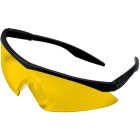 Safety Works Straight Temple Black Frame Safety Glasses with Anti-Fog Amber Lenses Image 1