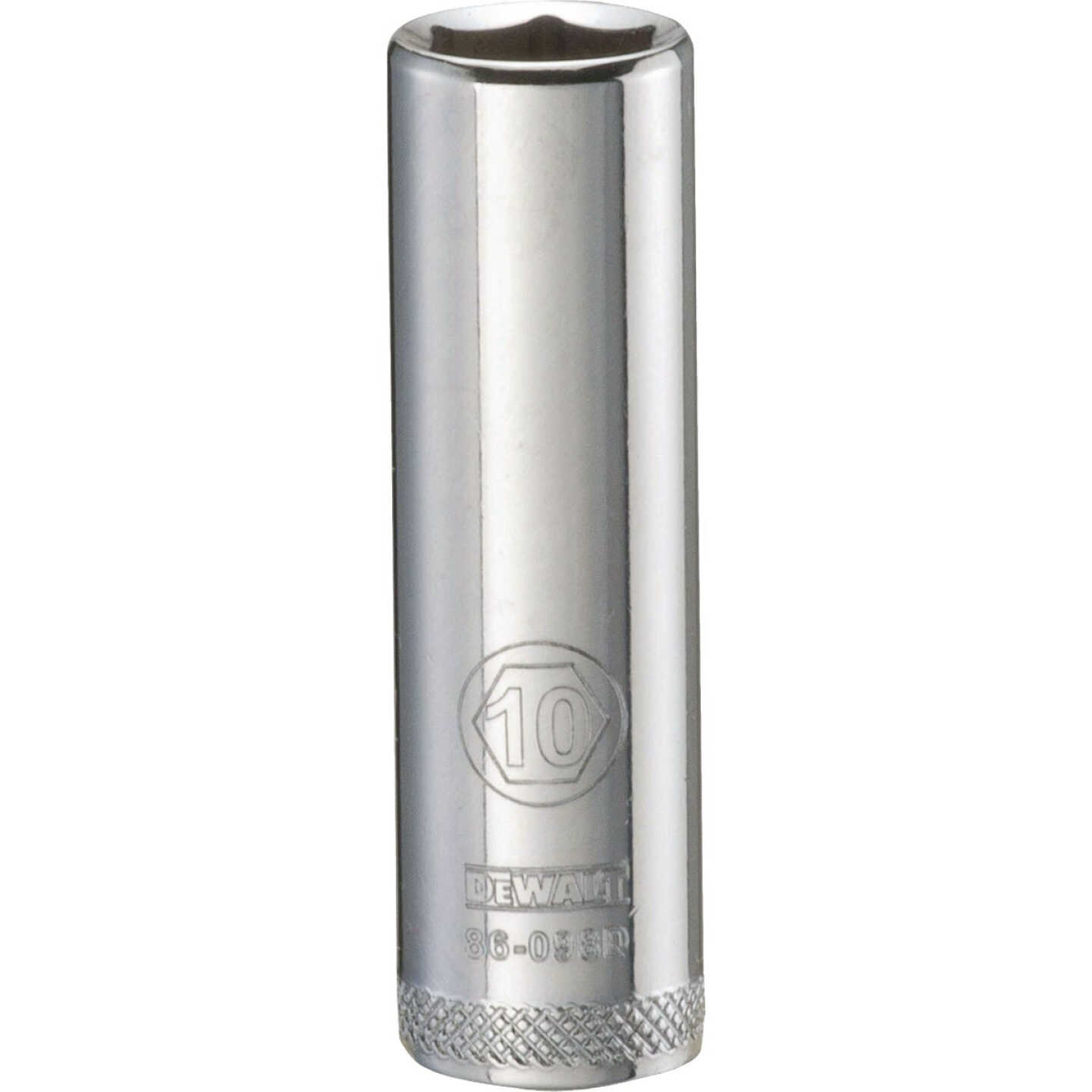 DEWALT 1/4 In. Drive 10 mm 6-Point Deep Metric Socket Image 1