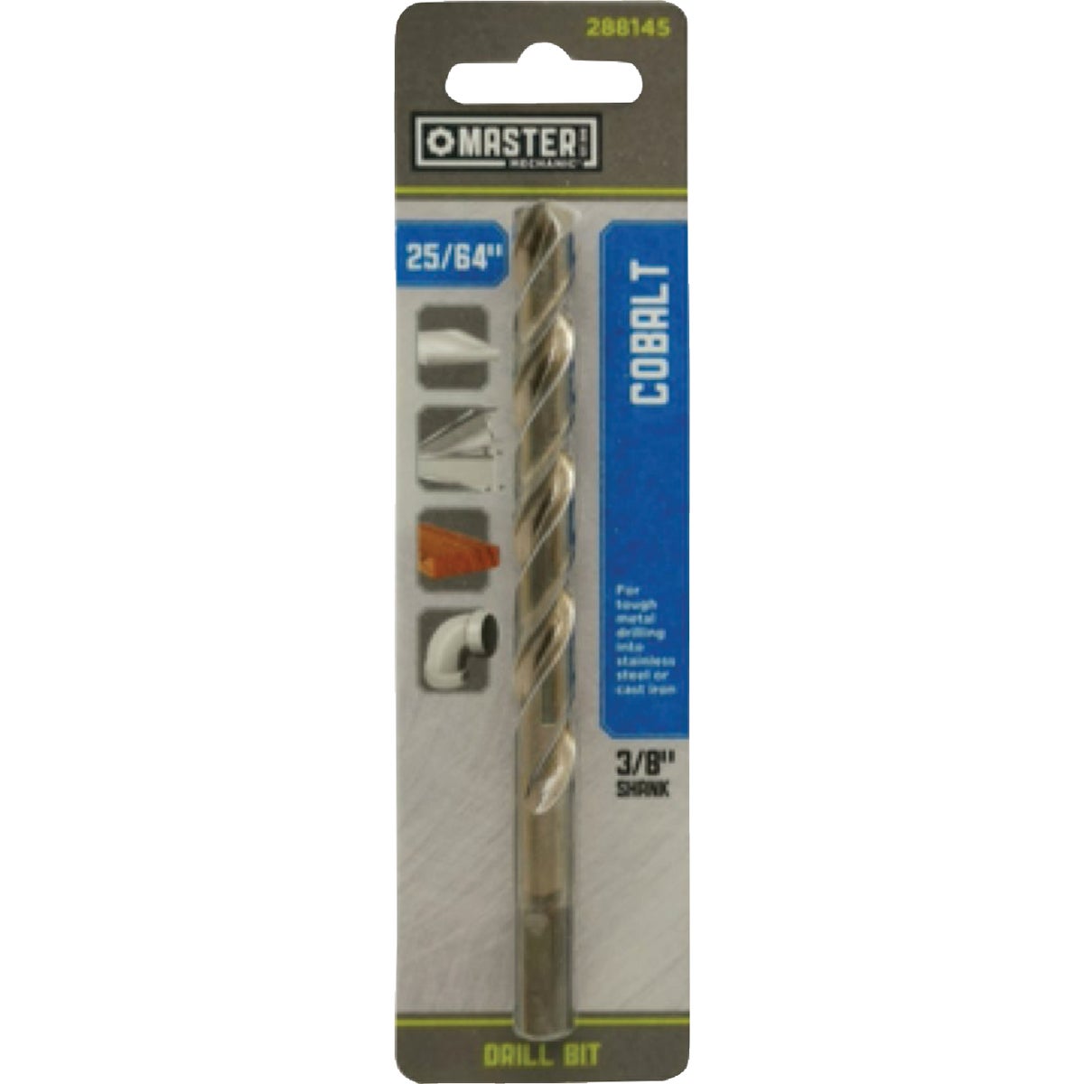 Master Mechanic 25/64 In. x 5-1/8 In. HSS with Cobalt Drill Bit Image 1
