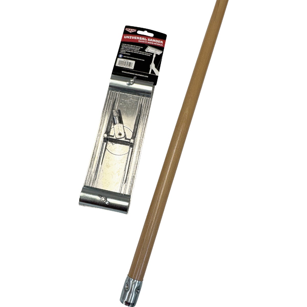 Advance Equipment 9-3/8 In. x 3-1/4 In. Universal Sander with 4 Ft. Wood Handle Image 2