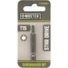 Master Mechanic 2 In. T15 Torx Screwdriver Bit Image 1
