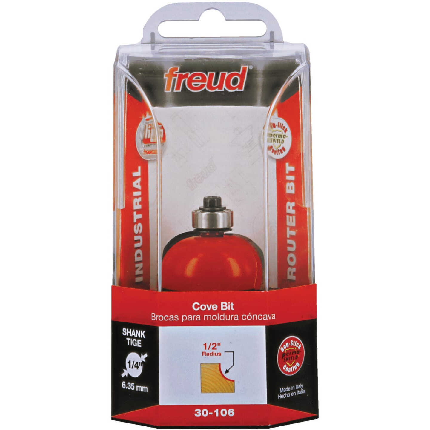 Freud 1/2 In. Radius Cove Router Bit Image 1