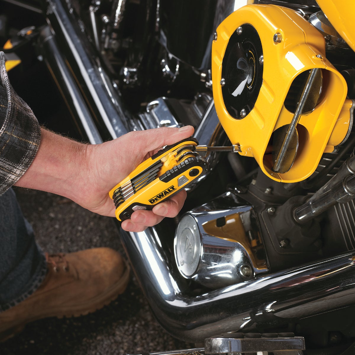 DEWALT SAE Folding and Locking Hex Key Set, 8-Piece Image 3