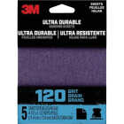 3M Ultra Durable 120-Grit 1/4 Power Sanding Sheet Image 1