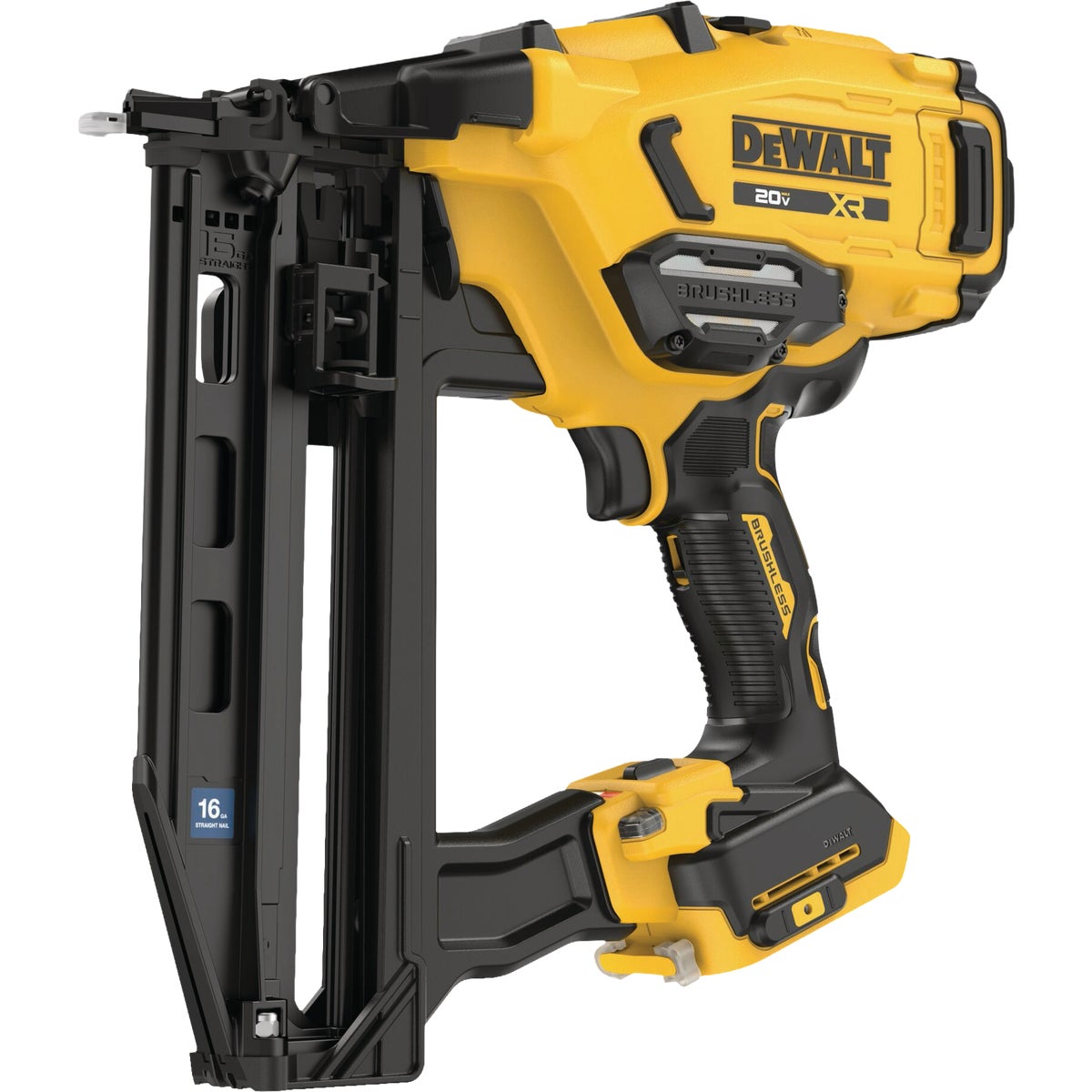 DEWALT 20V MAX XR 16 ga Cordless Straight Finish Nailer (Tool Only)