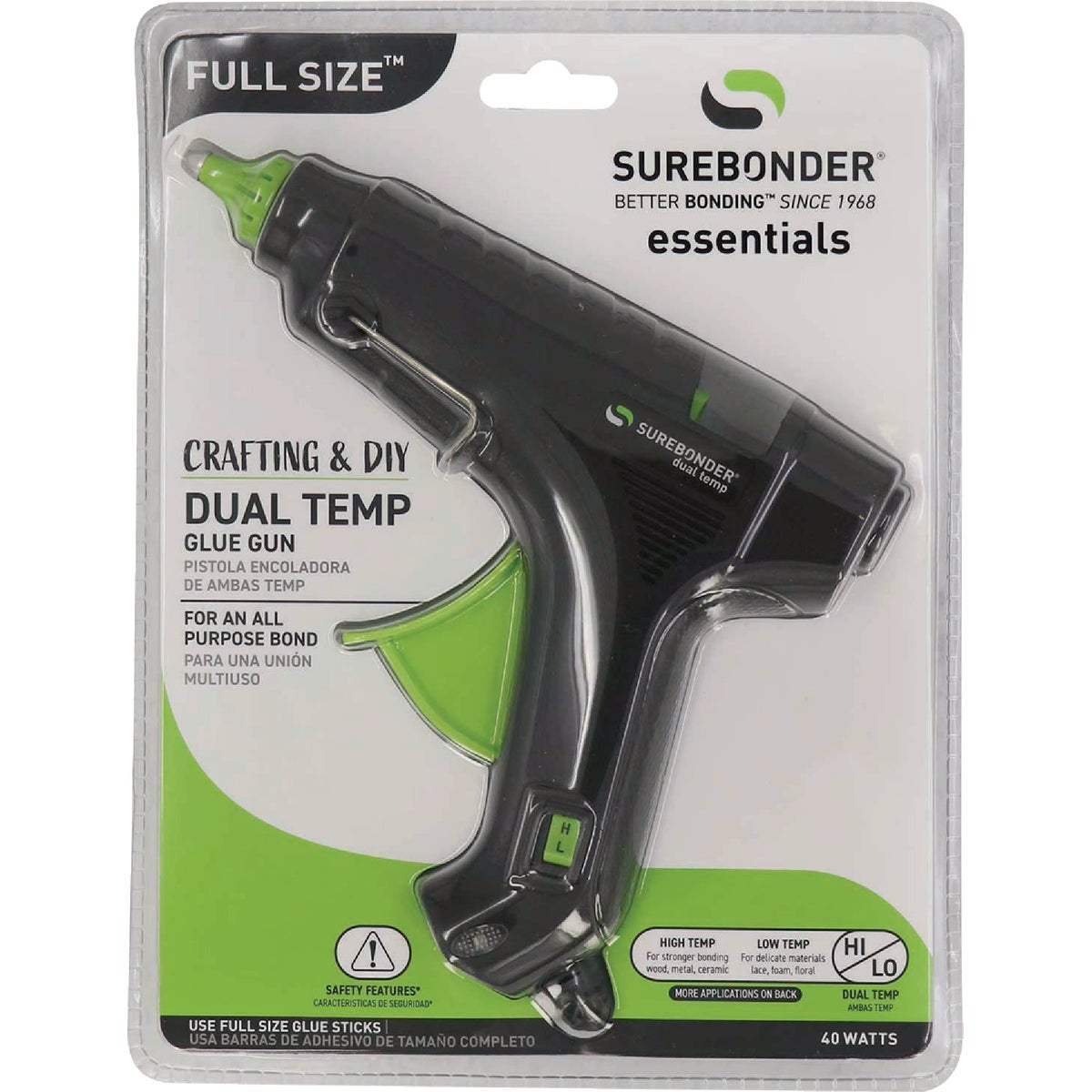 Surebonder 40W Dual Temperature Full Size Glue Gun Image 2