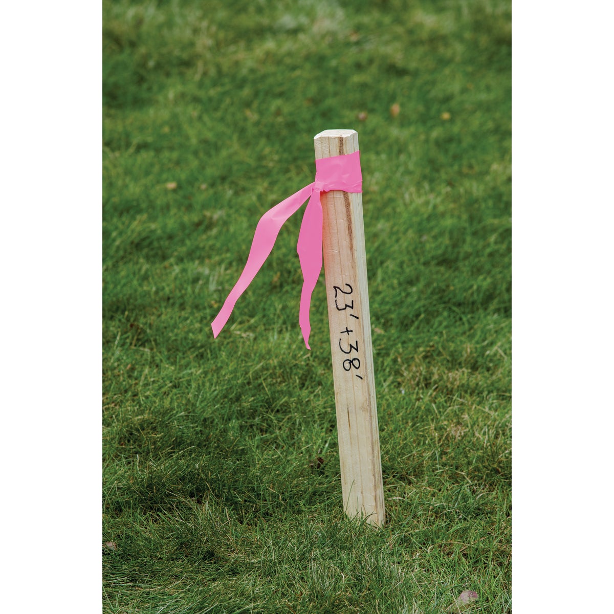 C.H. Hanson 1-3/16 In. x 150 Ft. Flourescent Pink Flag Tape Image 3