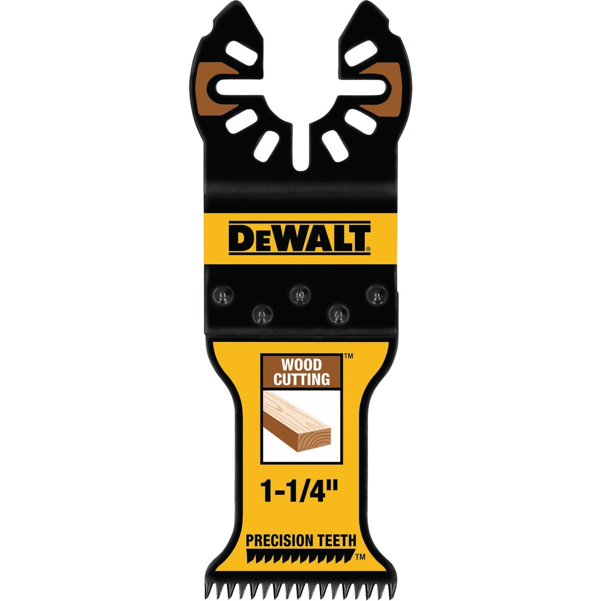DEWALT 1-1/4 In. HCS Precision Tooth Oscillating Tool Blade (3-Pack)