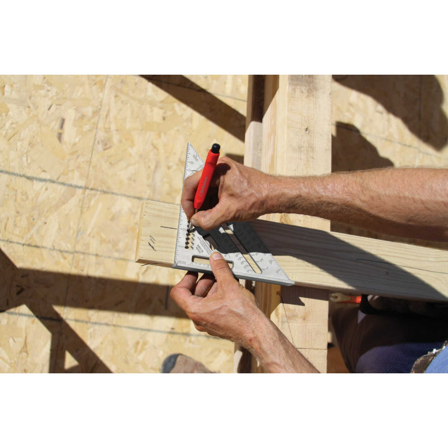 Johnson Level Johnny Square 7 In. Aluminum Rafter Square Image 2