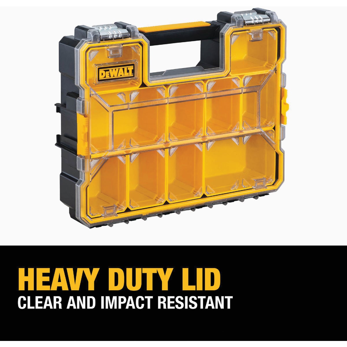 DEWALT Deep PRO 10-Compartment Organizer with Metal Latch Image 3