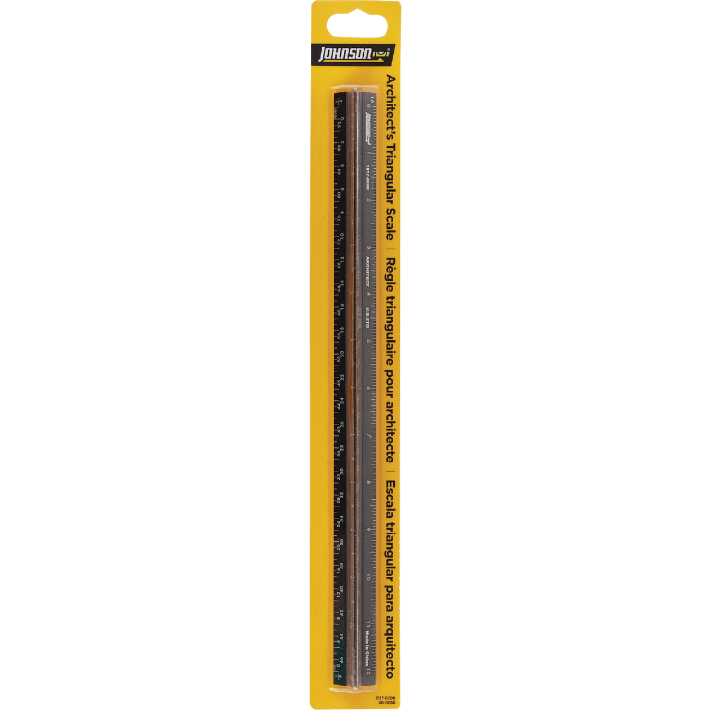 Johnson Level 12 In. Aluminum Architect's Straight Edge Ruler Image 2