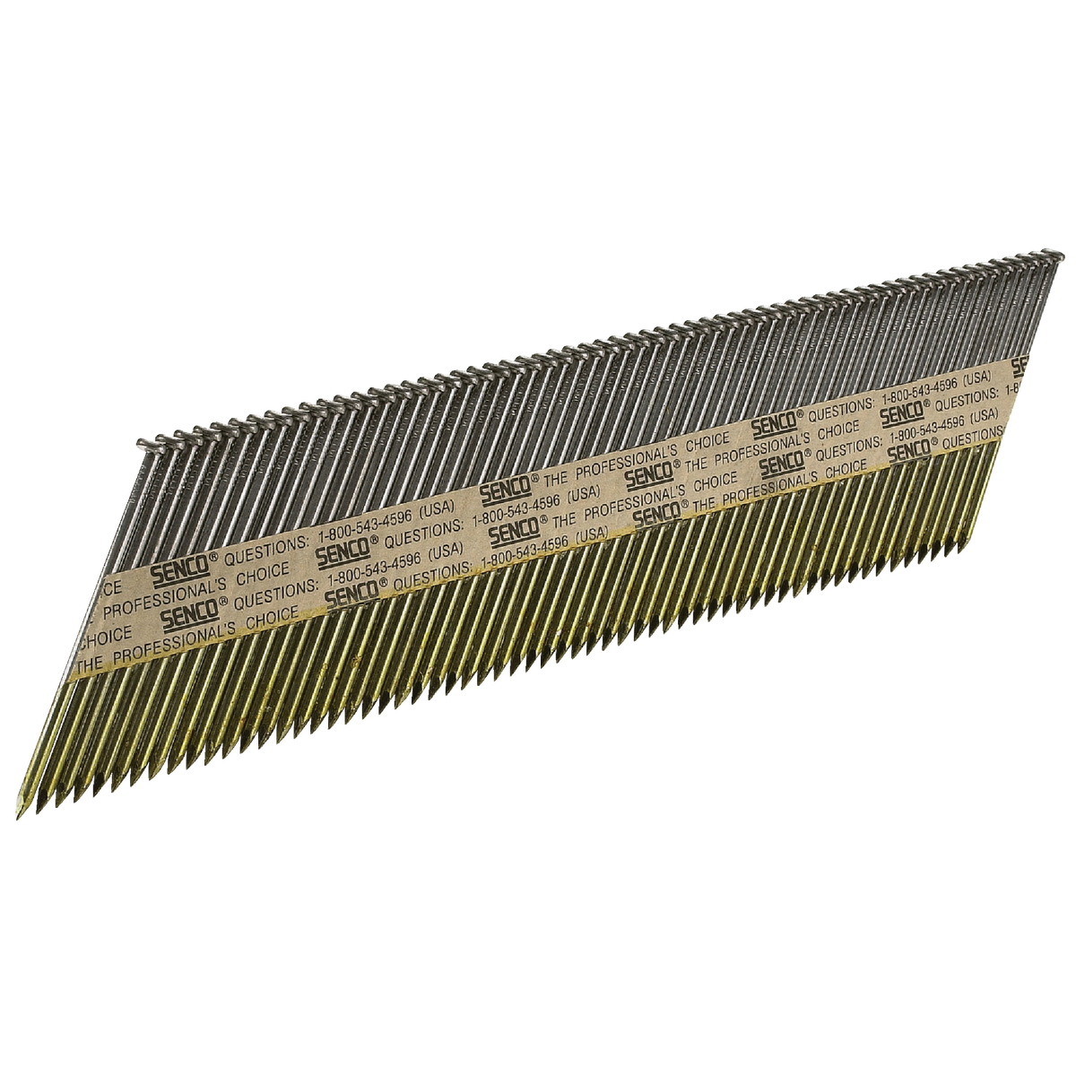 Senco 34 Degree Paper Tape Bright Clipped Head Framing Nail, 3-1/4 In. x .120 In. (2500 Ct.)
