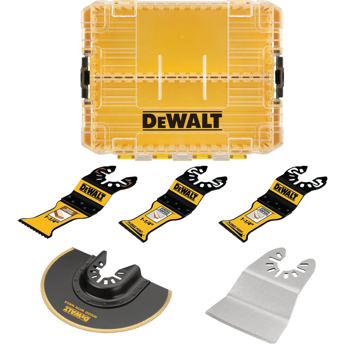DEWALT General Purpose Oscillating Blade Set with Case (5-Piece)