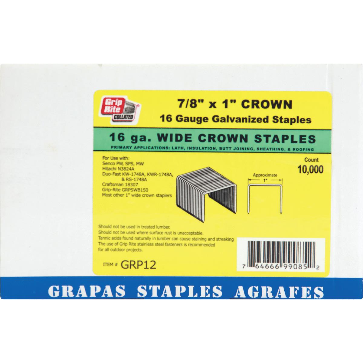16GA 1X7/8 STAPLE