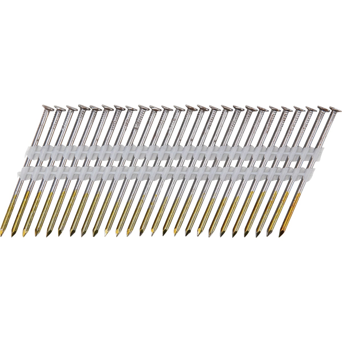 Pro-Fit 3 In. x 0.131 In. 21 Degree Plastic Strip Round Head Smooth Shank Brite Framing Stick Nails (2000 Ct.) Image 1
