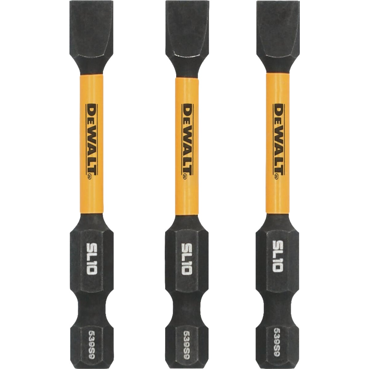 DEWALT Elite Series FlexTorq 2.25 In. Slotted #10 Impact Screwdriver Bit (3-Pack) Image 2