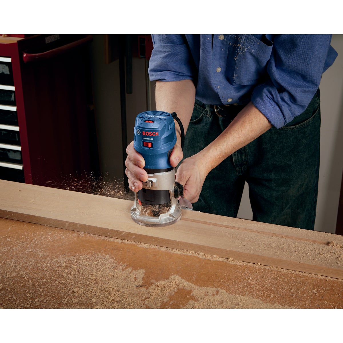 Bosch 7A 1.25 HP VS Palm Router (Tool Only) Image 2