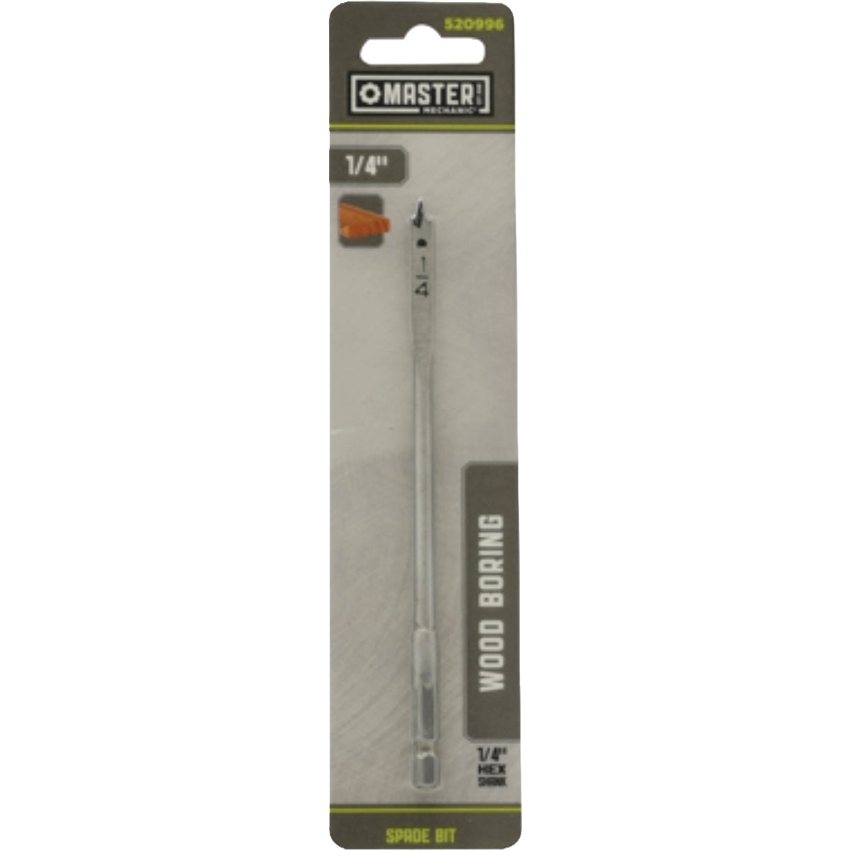 Master Mechanic 1/4 In. Wood Boring Spade Drill Bit Image 1