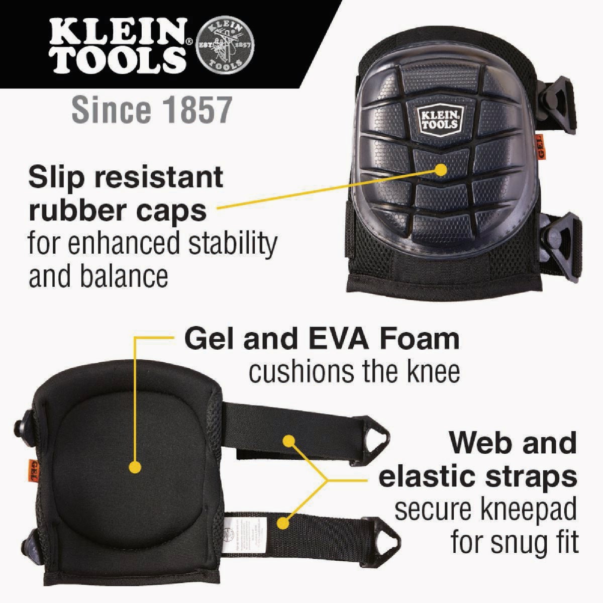 Klein Tools Lightweight Gel Knee Pads Image 2