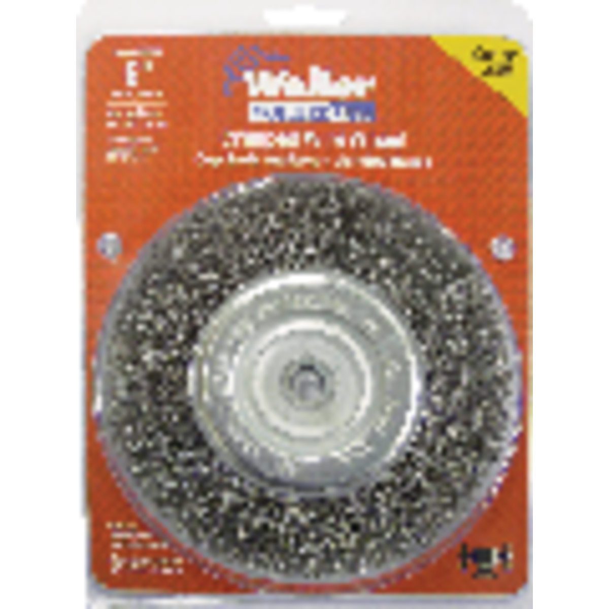 Weiler Vortec 6 In. Crimped, Coarse Bench Grinder Wire Wheel Image 2