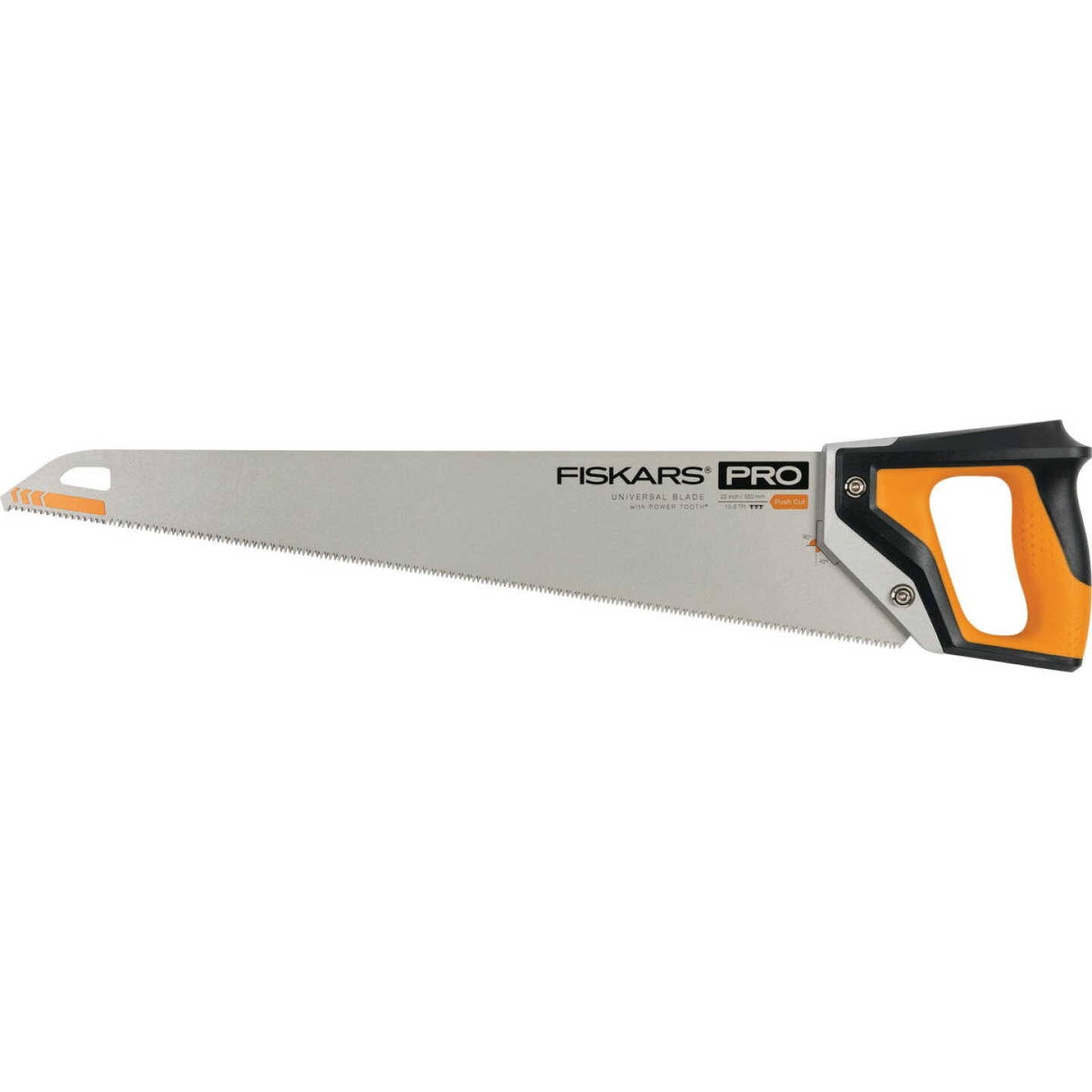 Fiskars Pro POWER TOOTH 22 In. L Blade Metal Handle Hand Saw with Sheath Image 1