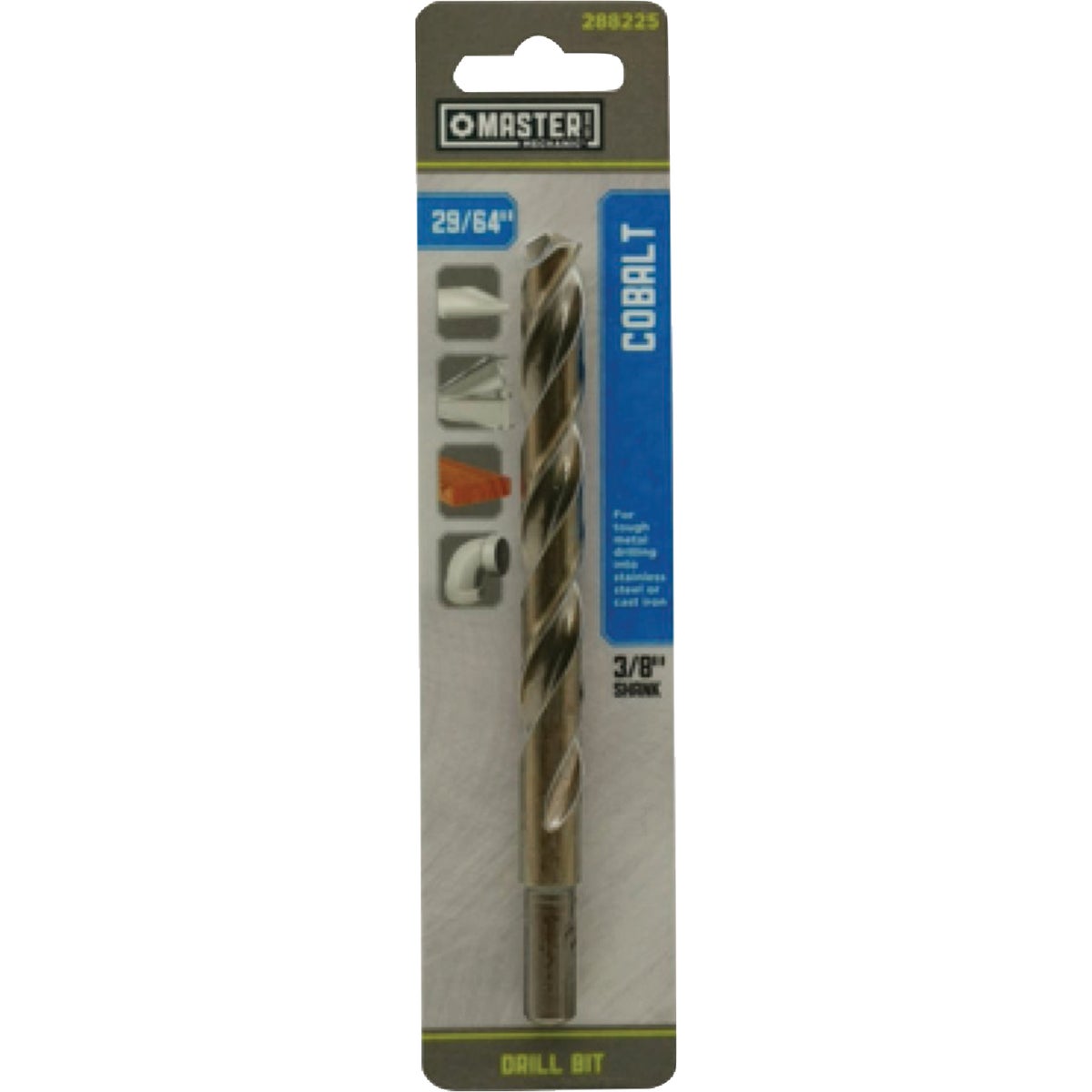 Master Mechanic 29/64 In. x 5-5/8 In. HSS with Cobalt Drill Bit Image 1