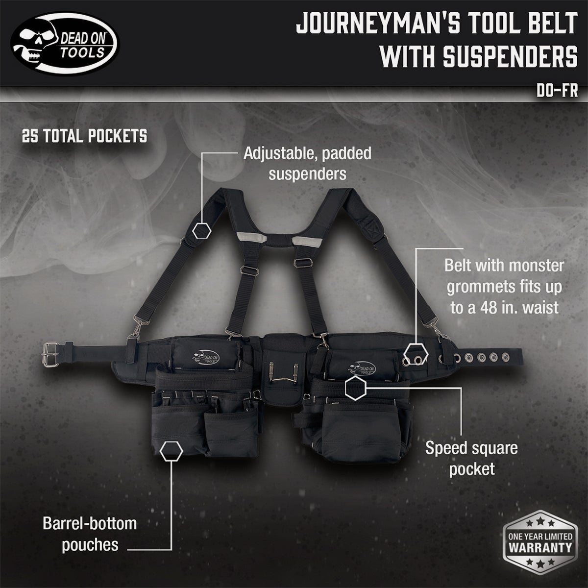Dead On Journeyman's Tool Belt with Suspenders Image 2