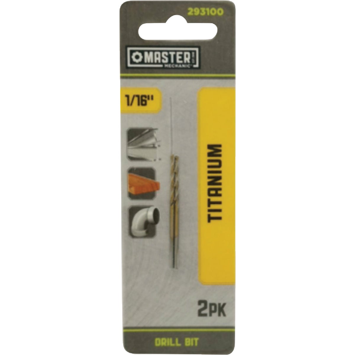 Master Mechanic 1/16 In. x 1-7/8 In. HSS Titanium Nitride Coated Drill Bit Image 1